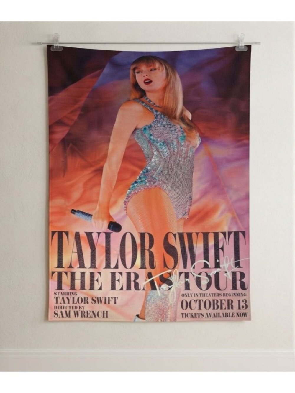 Taylor Swift The Eras Tour Fabric Wall Hanging Tapestry